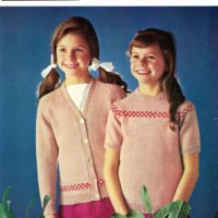 Poppleton 1168 - Girl's sweater and cardigan