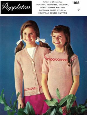 Poppleton 1168 - Girl's sweater and cardigan