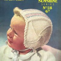 Sirdar Sunshine Series 28 - Five baby's bonnets