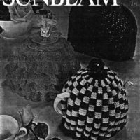 Sunbeam 154 - Fluted tea cosy in two colour pattern