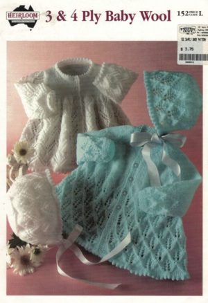 Heirloom 152 - Matinee Jacket and Bonnet