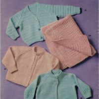 Lincoln Trio Knits No 44 - Cardigans and Pram Cover