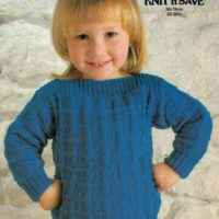 Patons 1774 - Child's Slash Neck Jumper