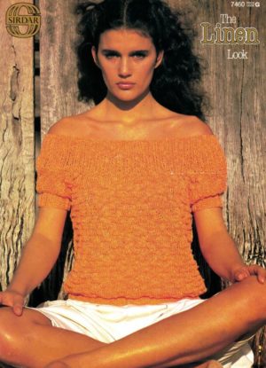 Sirdar 7460 - The Linen Look - Short Sleeved top