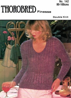 Thorobred 142 - Lady's long sleeve scoop neck jumper