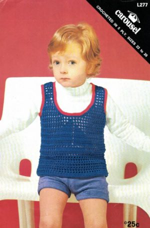 Carousel L277 - Crocheted Sleeveless Jumper