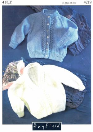 Hayfield 4219 - Infant Cardigans
