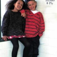 Patons L654 - Child's V Neck or Round Neck Jumper