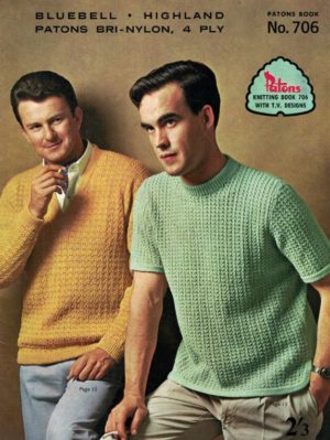Patons 706 - Cardigans and Jumpers For Men