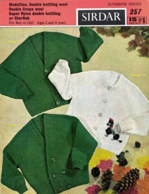 Sirdar 257 - Cardigans for boy or girl