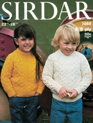 Sirdar 7058 - Child's Aran Jumper