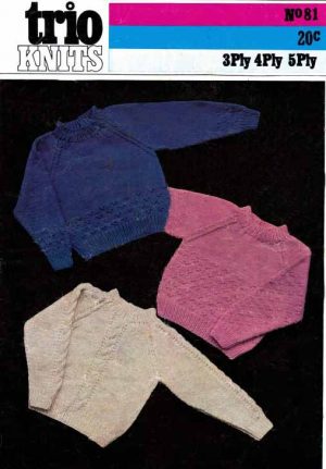 Trio Knits 81 - Three Toddler Pullovers
