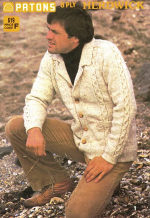 Patons 619 - Man's Knitting in Herdwick 8ply
