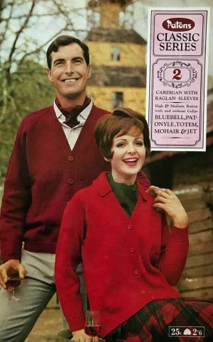 Patons Classic Series Book 2 - Cardigan with raglan sleeves