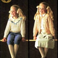 Sirdar 7425 - Girl's Jumper and Cardigan