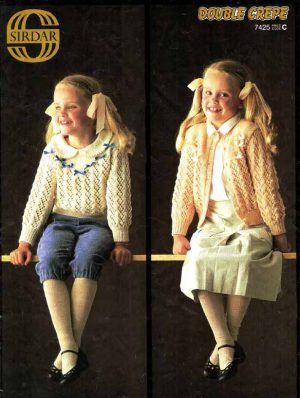 Sirdar 7425 - Girl's Jumper and Cardigan