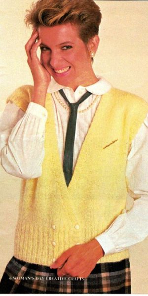 Designer Knitwear from the Woman's Day February 1985 - Image 5
