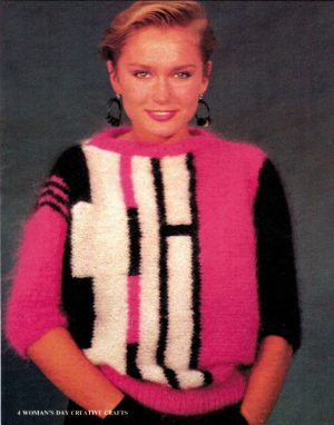 Designer Knitwear from the Woman's Day February 1985 - Image 4
