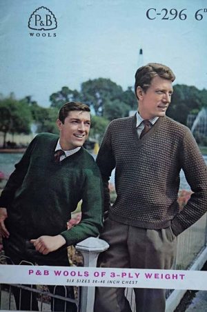 PB C296 - Mens basic V neck pullover