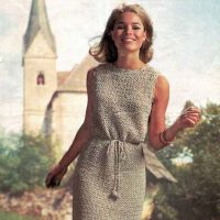 Sirdar 2434 - Crochet dress from the 1960's