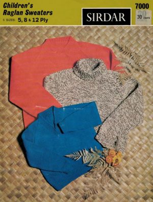 Sirdar 7000 - Children's Raglan Sweaters