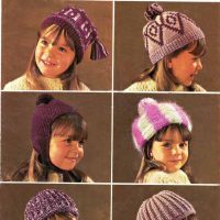 Trio Knit 54 - Childs hats
