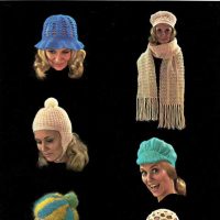 Trio Knits 53 - hats and scarf