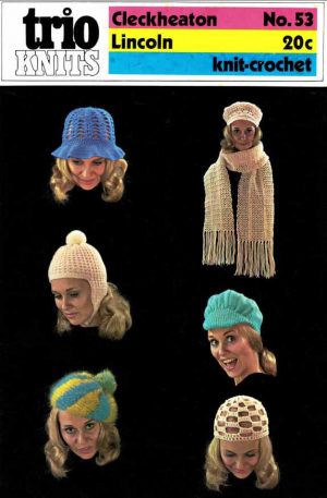 Trio Knits 53 - hats and scarf