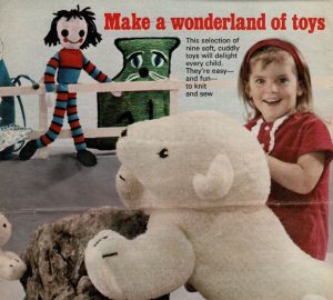 Knitted Toys from Woman Magazine printed in the 1960s