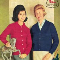 Patons 664 - Lady's Jumpers, Cardigans and Suit in Jet TripleKnit
