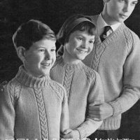 Bellmans 617 - Cable 3 - Children's Sweaters