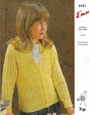 Emu 6421 - Child's Lace Cardigan