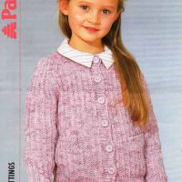 Patons 3037 - Crew Neck Cardigan