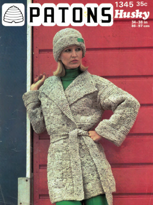 Patons 1345 - Super Set Jacket and Hat