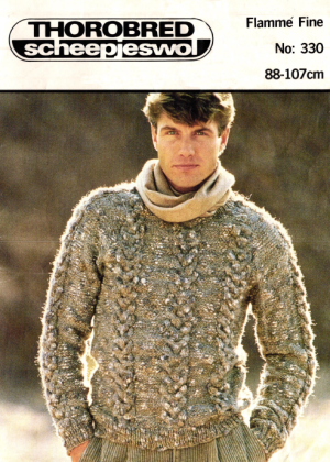Thorobred 330 - Man's Cable Sweater