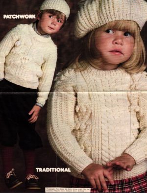 Woman Magazine 1960s - Knitted jumper beret and pull on cap