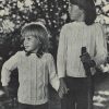 Patons 451 - Arans in jet - gallery image - 4 boy girl jumper