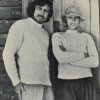 Patons 451 - Arans in jet - gallery image - 7 lady man jumper