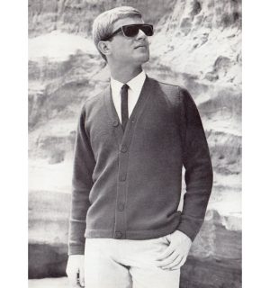 Patons 721 easy-going knits for men - gallery image -cardigan 7218