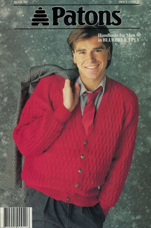 Patons 897 - Handknits for Men - gallery image - back cover - 4 Mans Cardigan