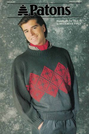 Patons 897 - Handknits for Men - product image - front cover - 1 Mans Jumper