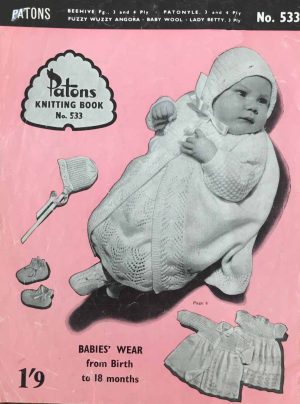 Patons KB 533 - Babies wear - from birth to 18 months - gallery image - back cover