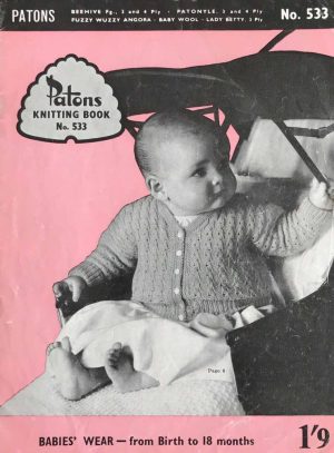 Patons KB 533 - Babies wear - from birth to 18 months - product image - front cover