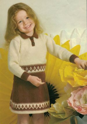 Sirdar 113 - Stepping out - gallery image - 8 9 Nutmeg Sweater and Skirt