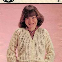 Sirdar 4345 - girls cardigan - product image - front cover
