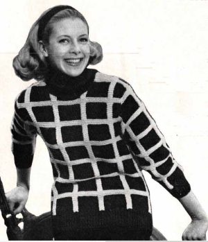 Woman 15 designs - gallery image - chequered polo-neck