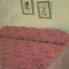 WW 1972 Afghans - gi - bedspread with rose motifs