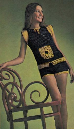 WW 1972 Afghans - gi - girls top and hot pants