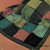 WW 1972 Afghans - gi - knee rug in squares