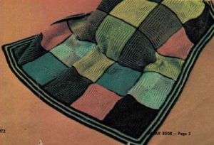 WW 1972 Afghans - gi - knee rug in squares